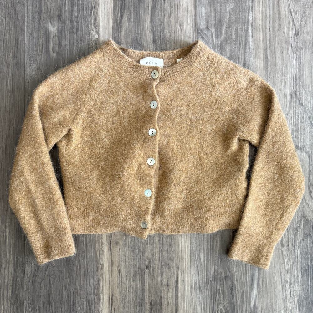 Doen DÔEN Cardigan Sweater Cardigan Girls Size M Alpaca Wool Italian Yarn